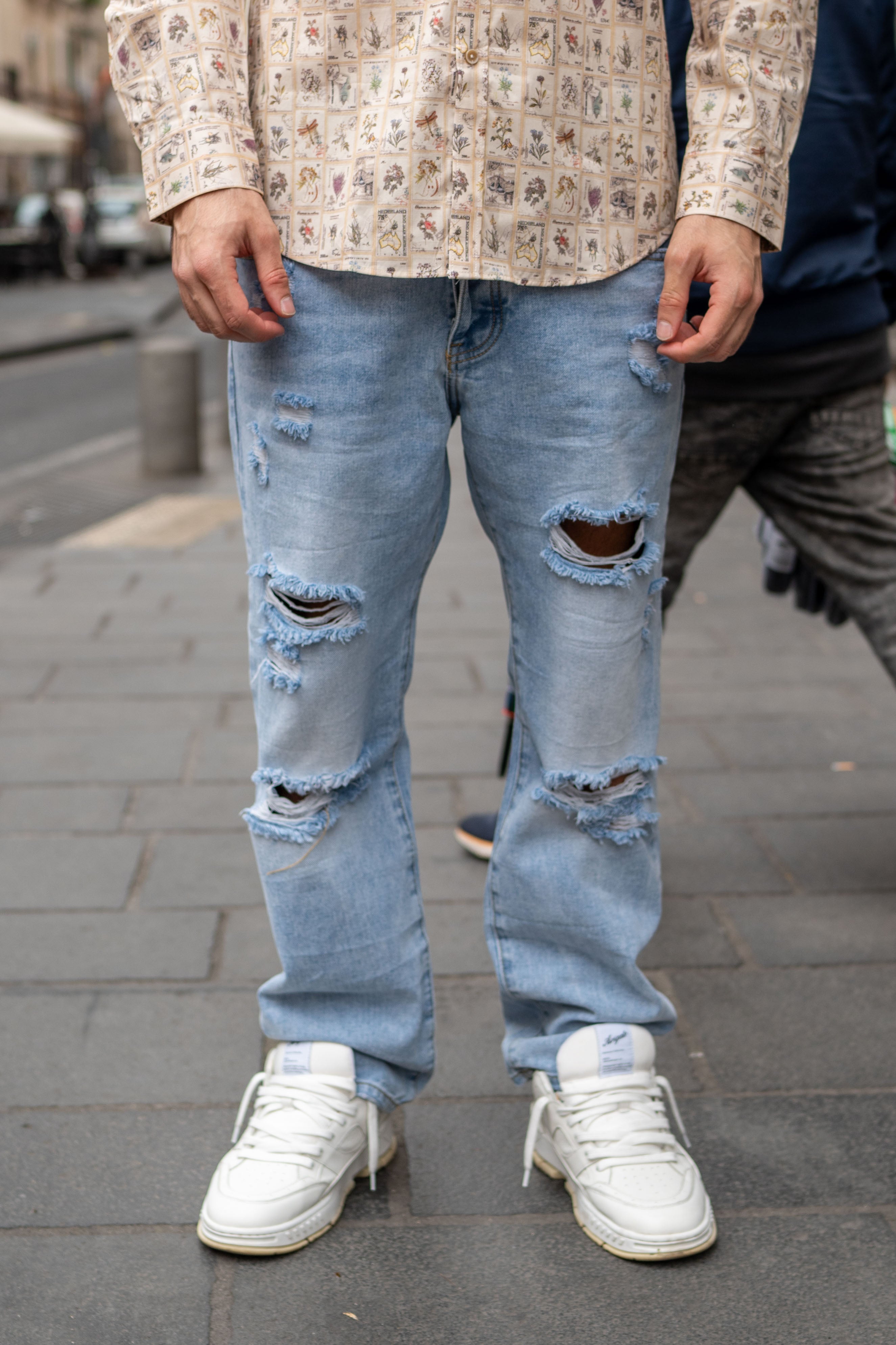 Jeans Baggy con rotture