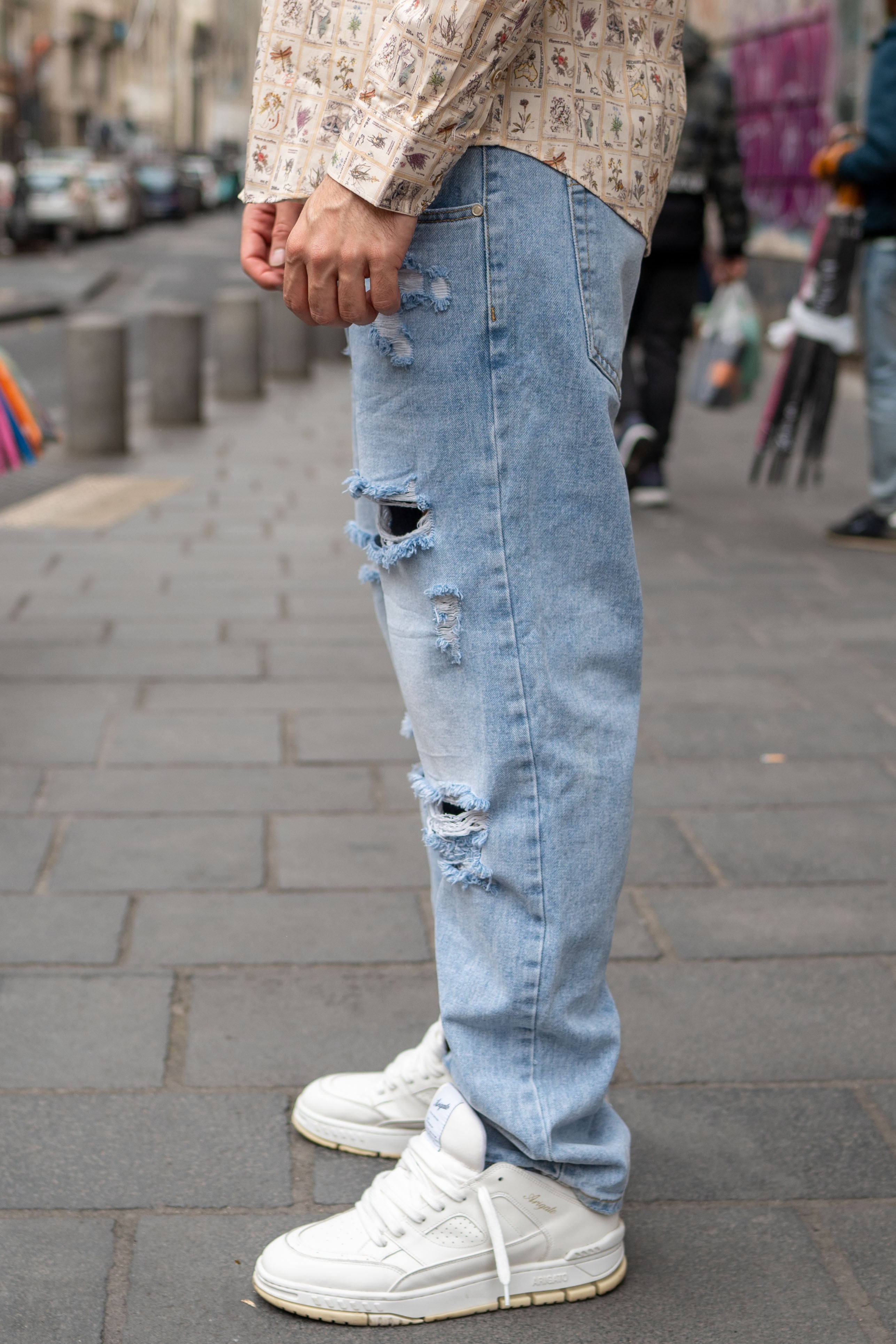 Jeans Baggy con rotture