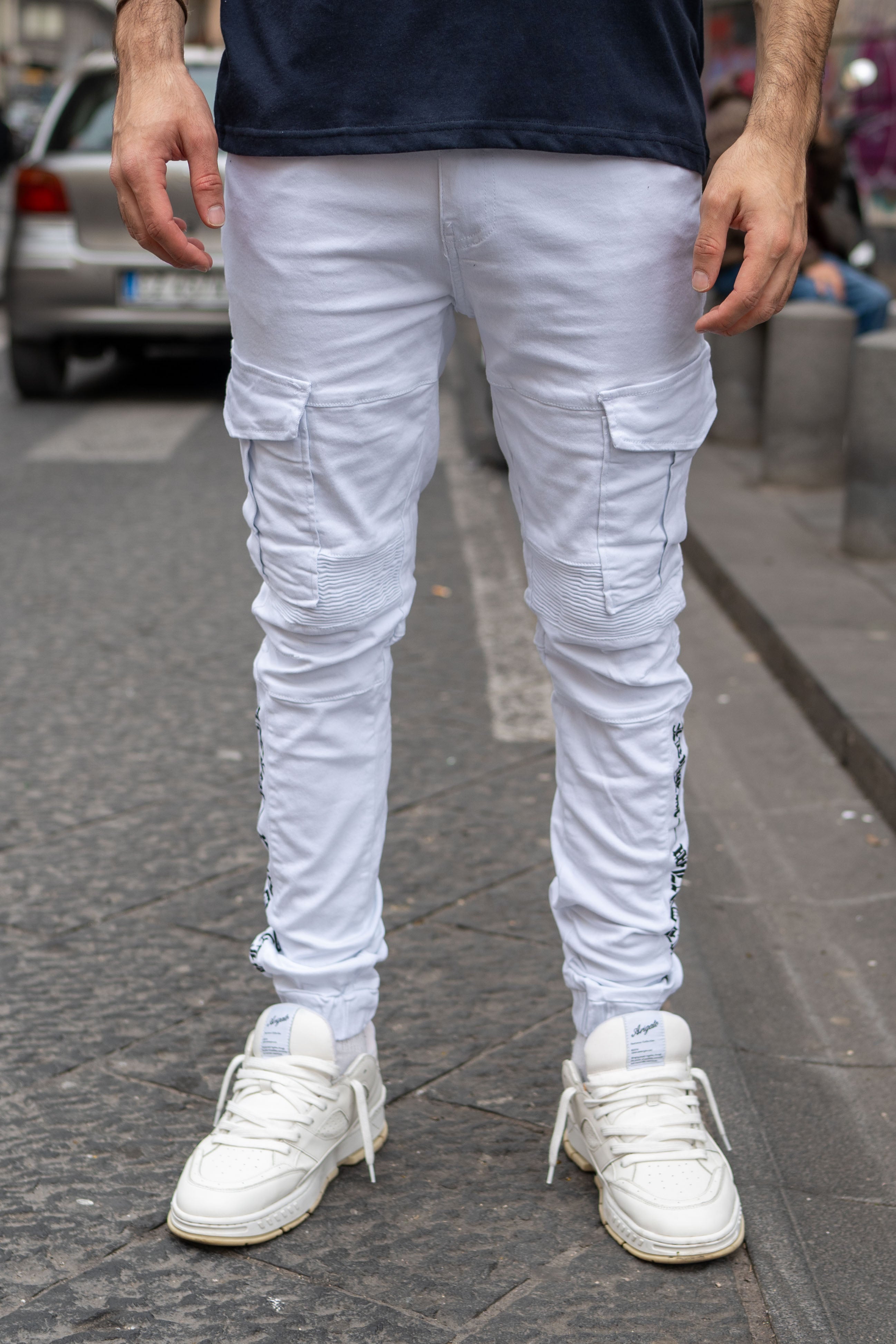 Jeans Bianco con tasconi