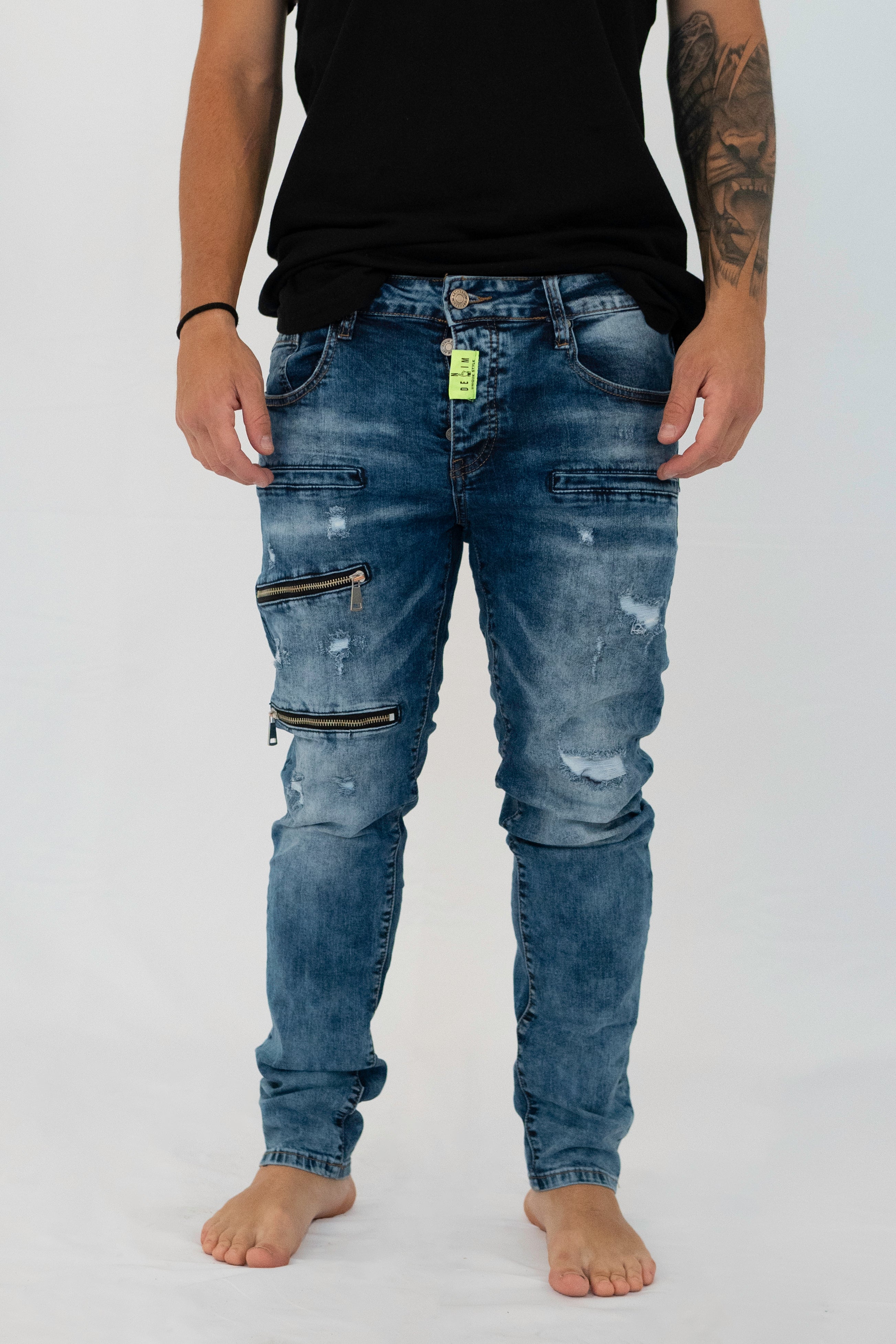 Jeans Con Zip